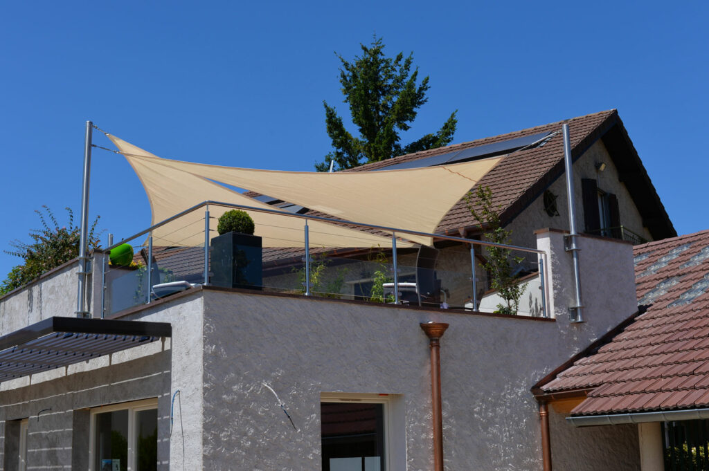 Toile d'ombrage terrasse