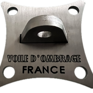 PLATINE INOX 100-100 VOILE D OMBRAGE FRANCE